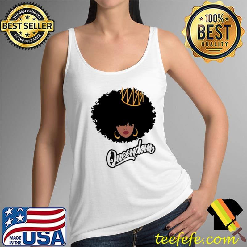 Queendom Black Woman s Tank Top Queendom Black Woman s Tank Top