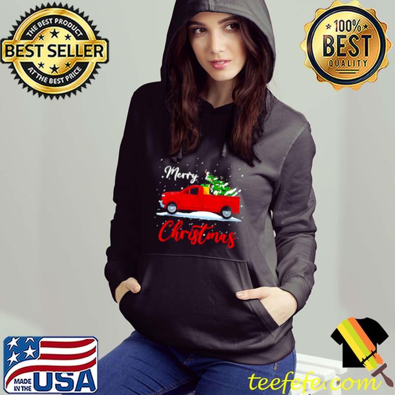 Red truck Merry Christmas shirt