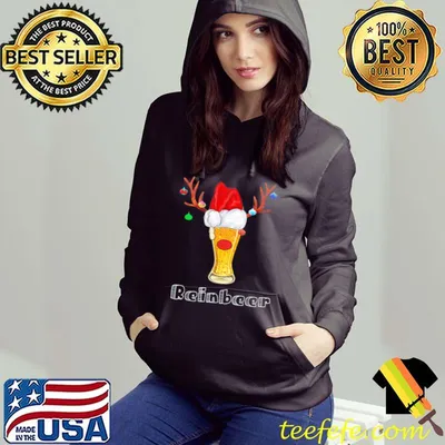 ReinBeer Santa Claus Reindeer Beer Christmas Drinking T-Shirt