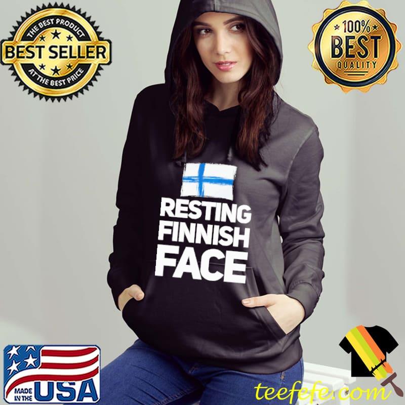 Resting Finnish Face Flag Shirt Resting Finnish Face Flag Shirt