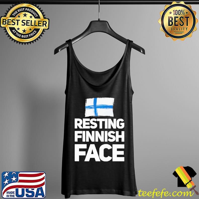 Resting Finnish Face Flag Shirt Tank Top Resting Finnish Face Flag Shirt Tank Top