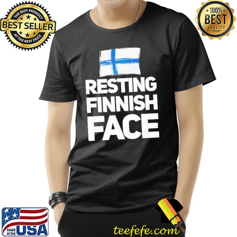 Resting Finnish Face Flag Shirt Unisex Resting Finnish Face Flag Shirt Unisex
