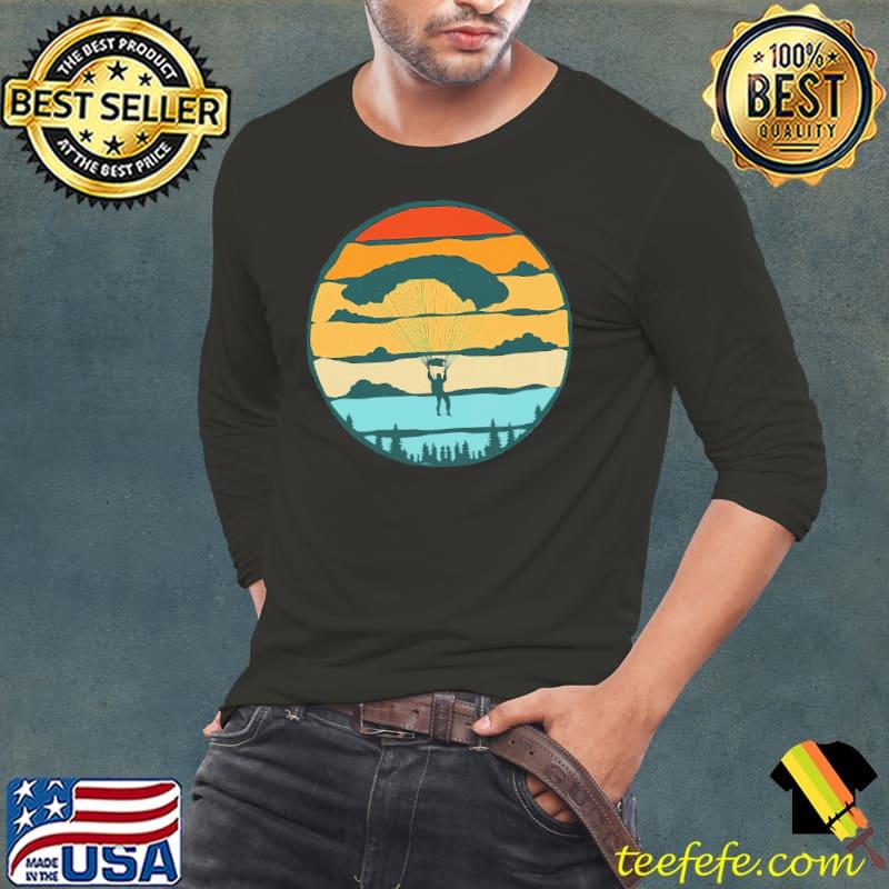 Retro And Funny Skydiving Design Shirt Long Sleeve Tee Retro And Funny Skydiving Design Shirt Long Sleeve Tee