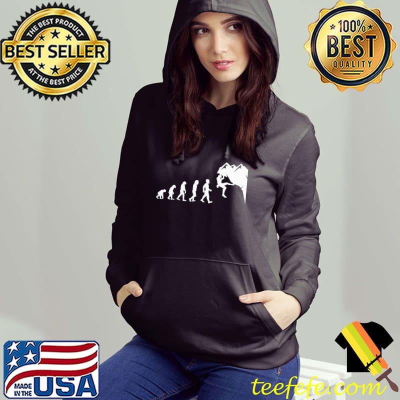 Rock Climbing Human Evolution Shirt Hoodie Rock Climbing Human Evolution Shirt Hoodie