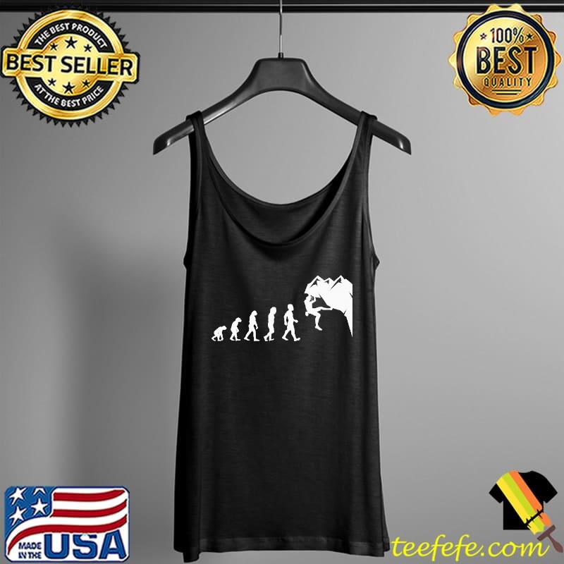 Rock Climbing Human Evolution Shirt Tank Top Rock Climbing Human Evolution Shirt Tank Top
