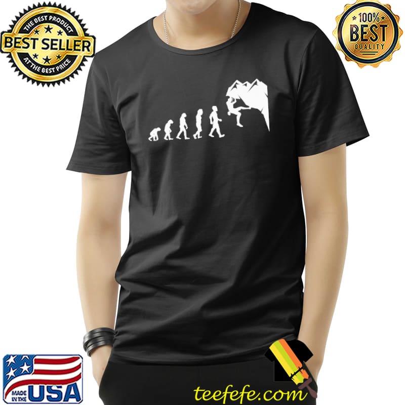 Rock Climbing Human Evolution Shirt Unisex Rock Climbing Human Evolution Shirt Unisex