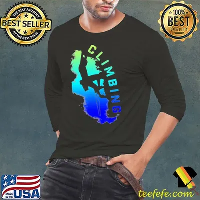 Rock Climbing Splash Art Mountain Climber Shirt