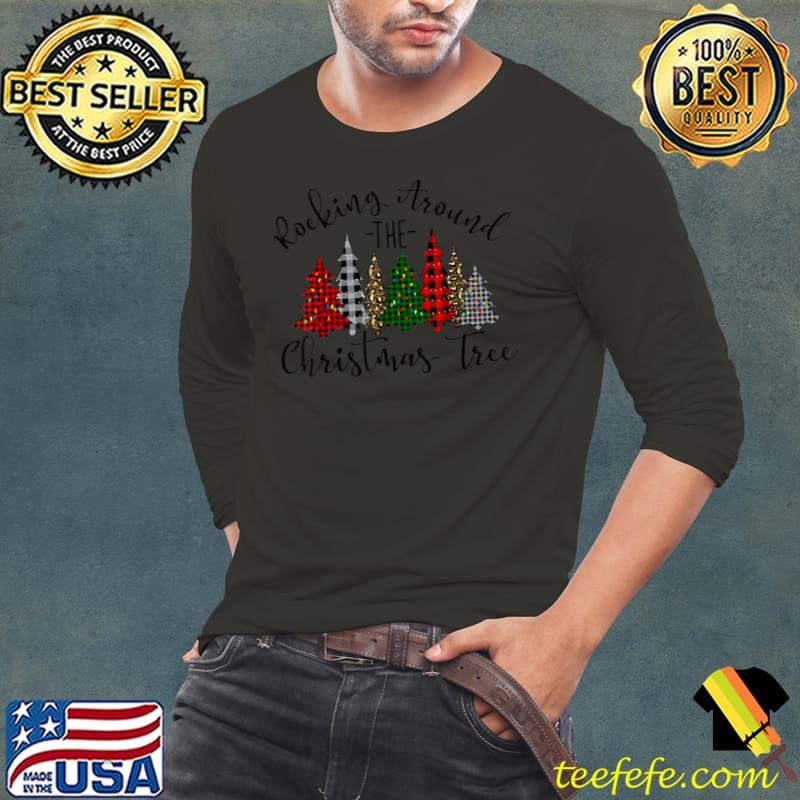 Rocking Around The Christmas Tree Buffalo Plaid Christmas T Shirt