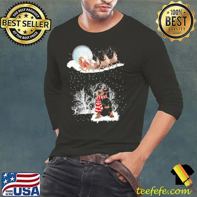 Santa Claus Is Coming To Town - Dachshund Christmas Shirt