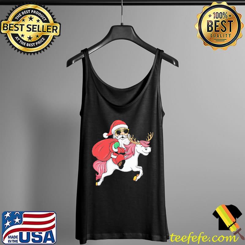Santa Riding Horse Christmas Shirt Tank Top Santa Riding Horse Christmas Shirt Tank Top