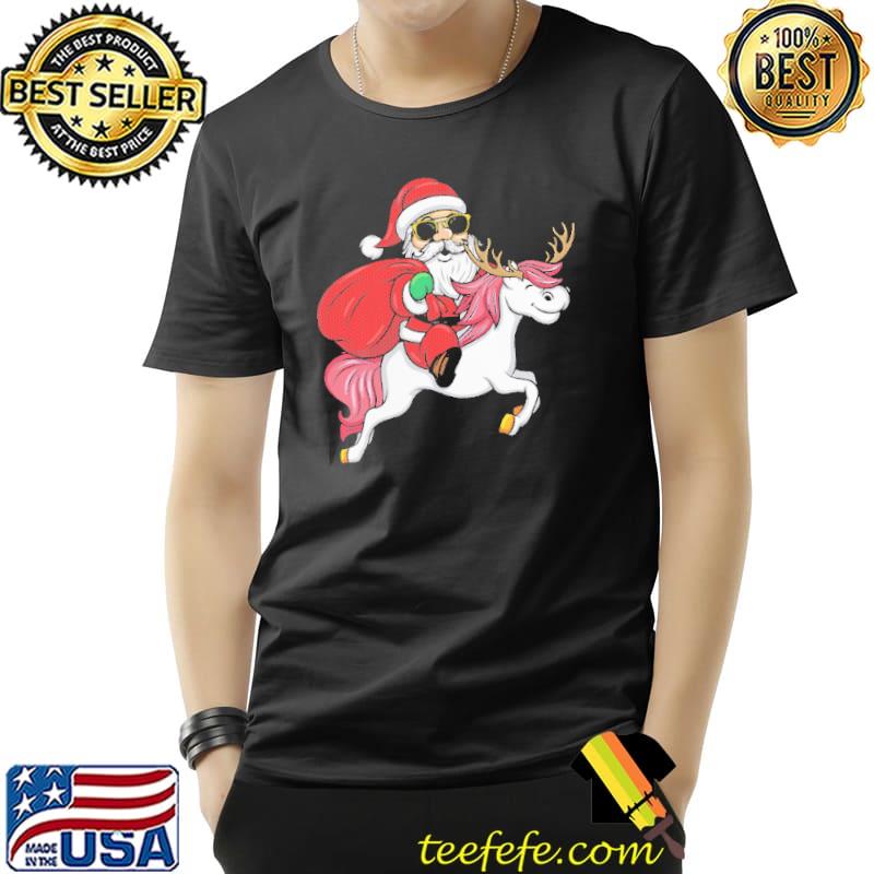 Santa Riding Horse Christmas Shirt Unisex Santa Riding Horse Christmas Shirt Unisex