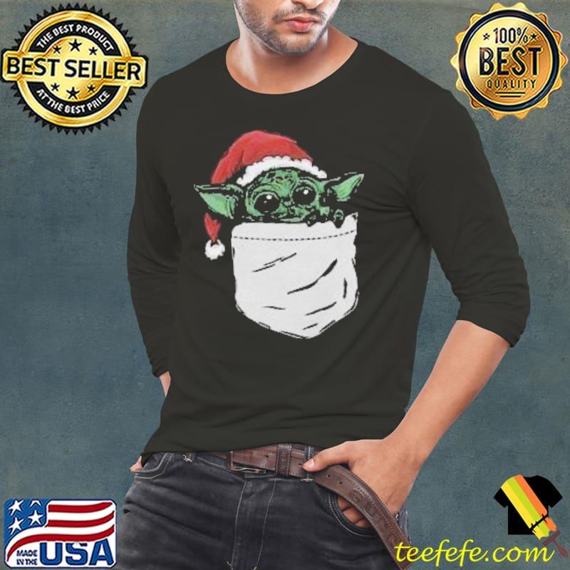 Santa Yoda pocket christmas shirt