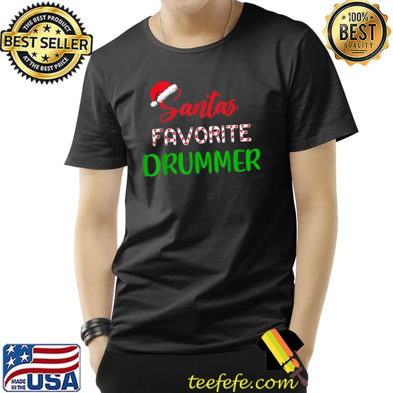 Santa’s Favorite Drummer Pajama Christmas Xmas T-Shirt Unisex Santa’s Favorite Drummer Pajama Christmas Xmas T-Shirt Unisex