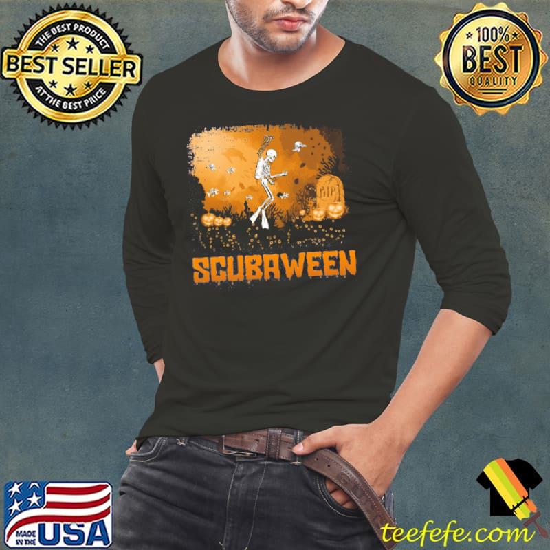 Scubaween Skeleton Halloween Shirt