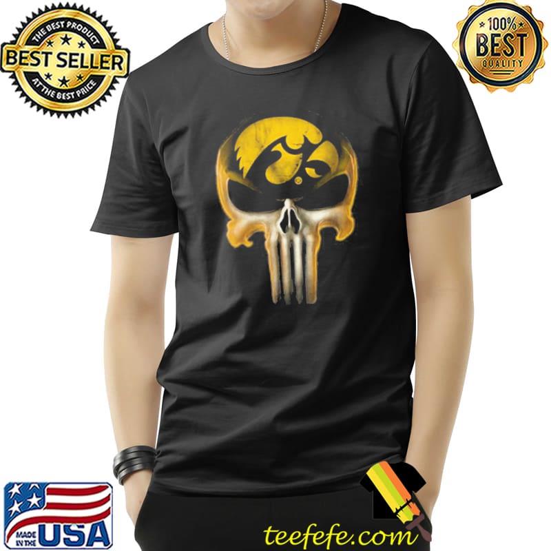 Skull Iowa Hawkeyes The Punisher Mashup NCAA Football Shirt Unisex Skull Iowa Hawkeyes The Punisher Mashup NCAA Football Shirt Unisex