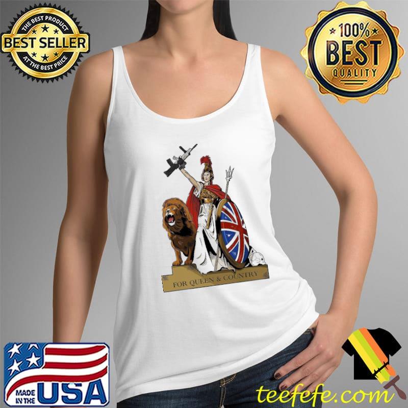Skull Lion Rule Britannia For Queen And Country England Flag Shirt Tank Top Skull Lion Rule Britannia For Queen And Country England Flag Shirt Tank Top