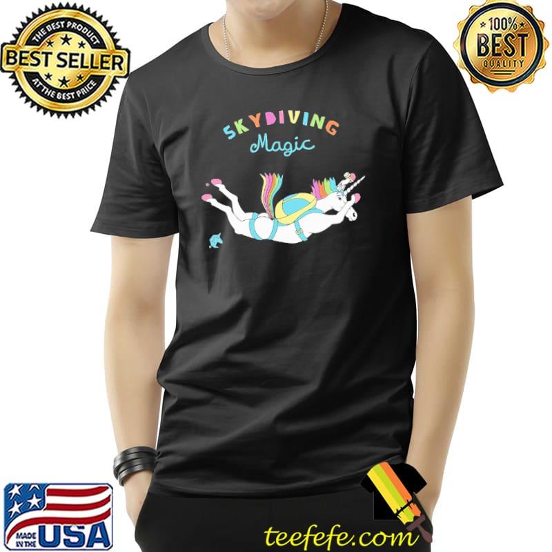 Skydiving Magic Unicorn LGBT Shirt Unisex Skydiving Magic Unicorn LGBT Shirt Unisex