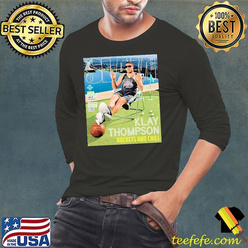 SLAM Posters Klay Thompson Buckets And Chill Shirt Long Sleeve Tee SLAM Posters Klay Thompson Buckets And Chill Shirt Long Sleeve Tee