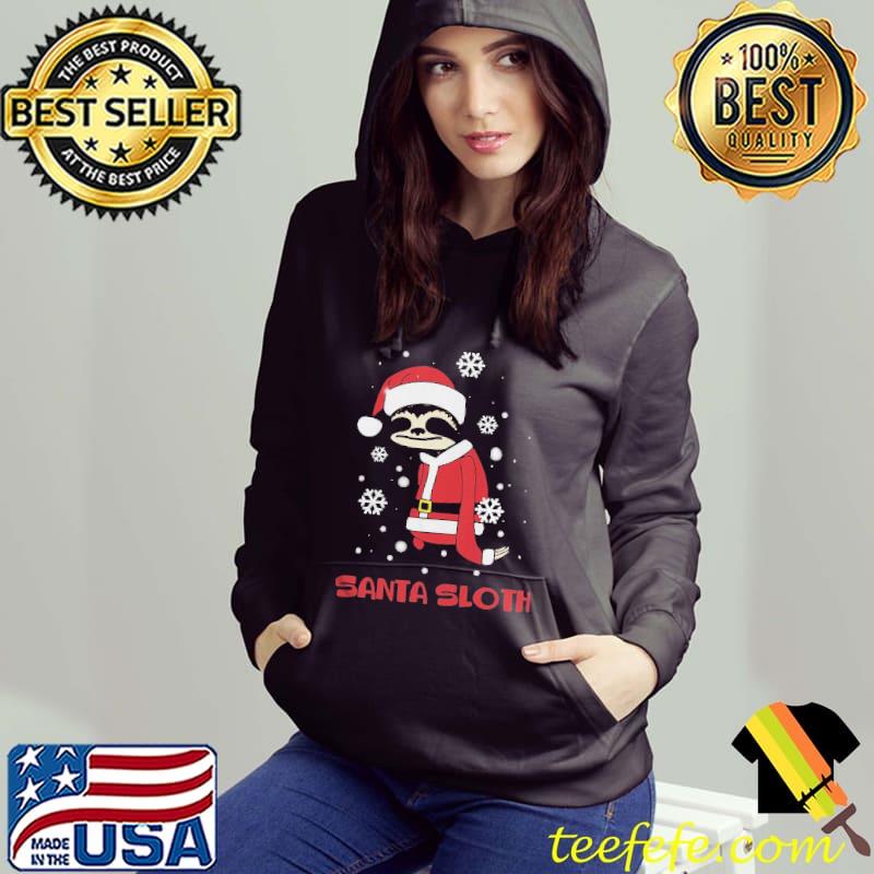 Slothmas Sloth In Santa Hat Christmas s Hoodie Slothmas Sloth In Santa Hat Christmas s Hoodie