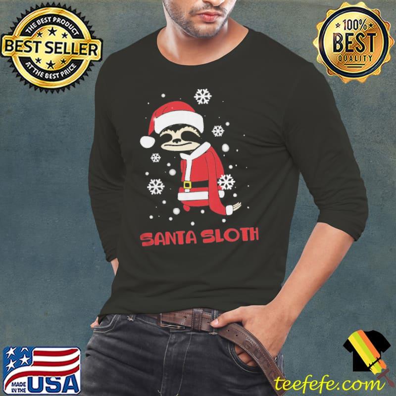Slothmas Sloth In Santa Hat Christmas shirt Slothmas Sloth In Santa Hat Christmas shirt