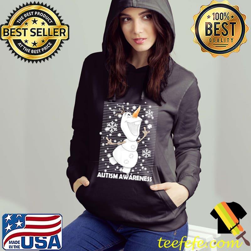 Snowman Autism Awareness Winter Shirt Hoodie Snowman Autism Awareness Winter Shirt Hoodie
