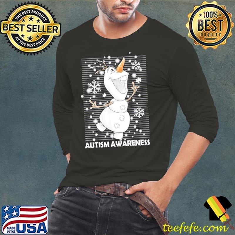 Snowman Autism Awareness Winter Shirt Snowman Autism Awareness Winter Shirt