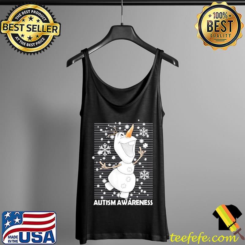 Snowman Autism Awareness Winter Shirt Tank Top Snowman Autism Awareness Winter Shirt Tank Top
