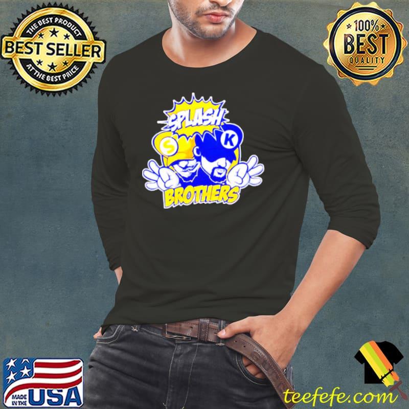 Splash Brothers Stephen Curry and Klay Thompson Shirt Long Sleeve Tee Splash Brothers Stephen Curry and Klay Thompson Shirt Long Sleeve Tee