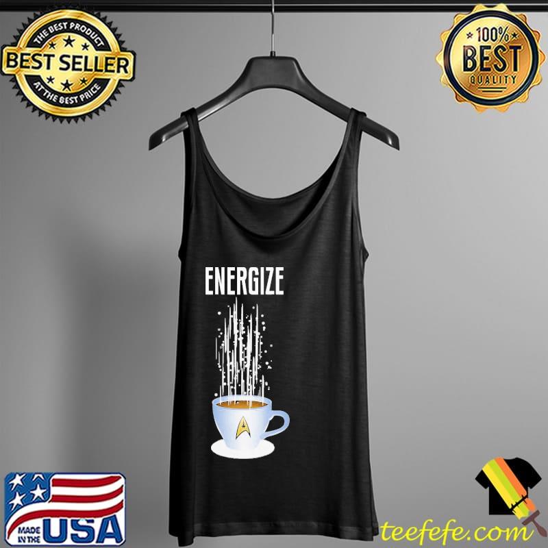 Star Trek Coffee Energize Shirt Tank Top Star Trek Coffee Energize Shirt Tank Top