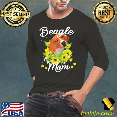 Sunflower Beagle Mom Shirt
