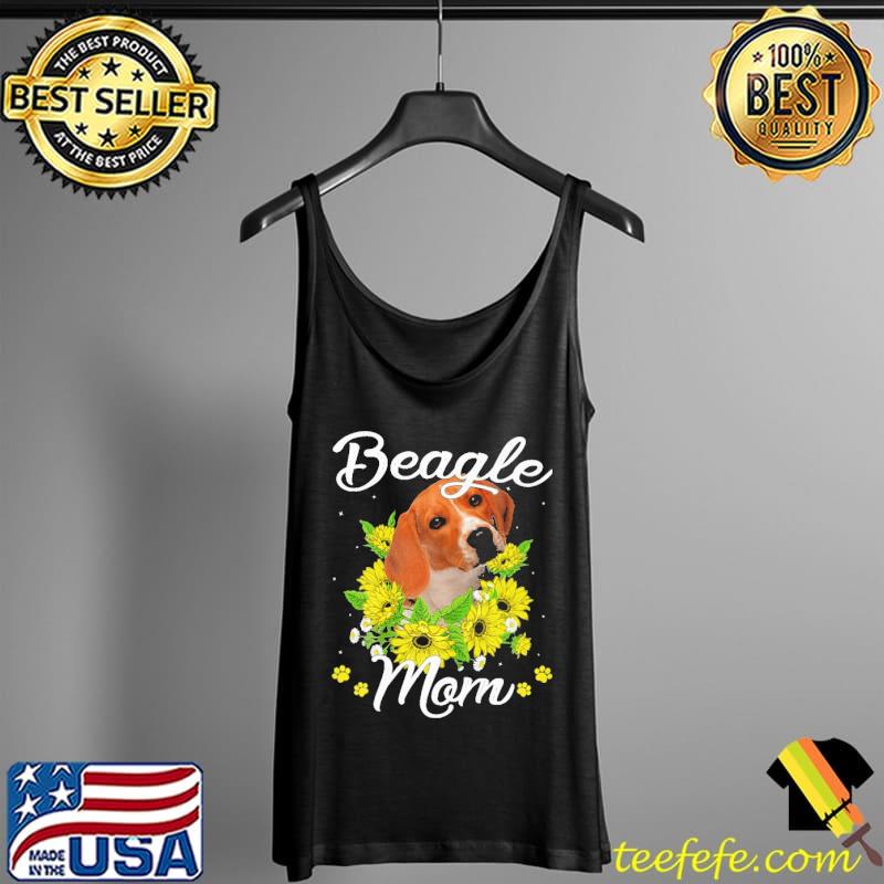 Sunflower Beagle Mom Shirt Tank Top Sunflower Beagle Mom Shirt Tank Top