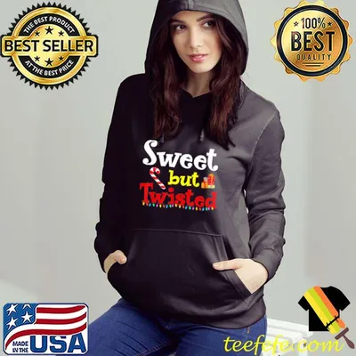 Sweet but Twisted Candy Cane Christmas Pajama T-Shirt