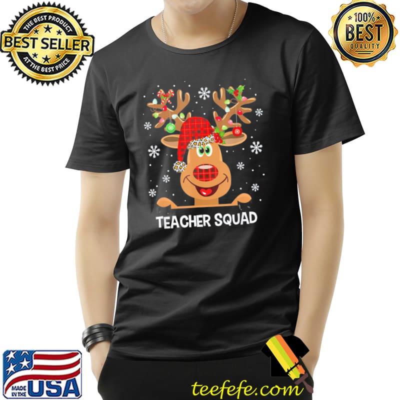 Teacher Squad Reindeer Teacher Christmas Xmas T-Shirt Unisex Teacher Squad Reindeer Teacher Christmas Xmas T-Shirt Unisex