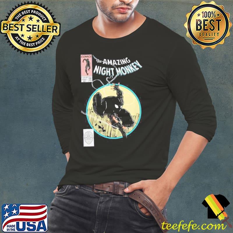 THe Amazing Night Monkey Spiderman Shirt Long Sleeve Tee THe Amazing Night Monkey Spiderman Shirt Long Sleeve Tee