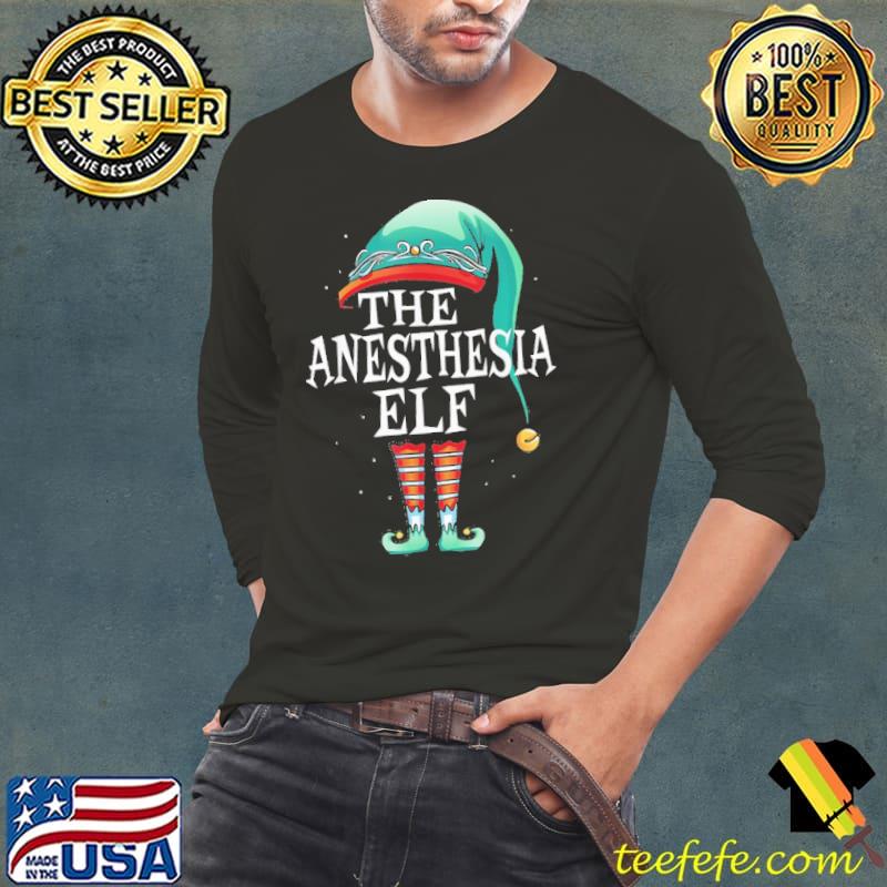The Anesthesia Elf Christmas Anesthesia Doctor Tech Shirt