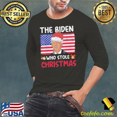 The Biden Who Stole Christmas 2021 Funny Joe Impeach Biden T-Shirt