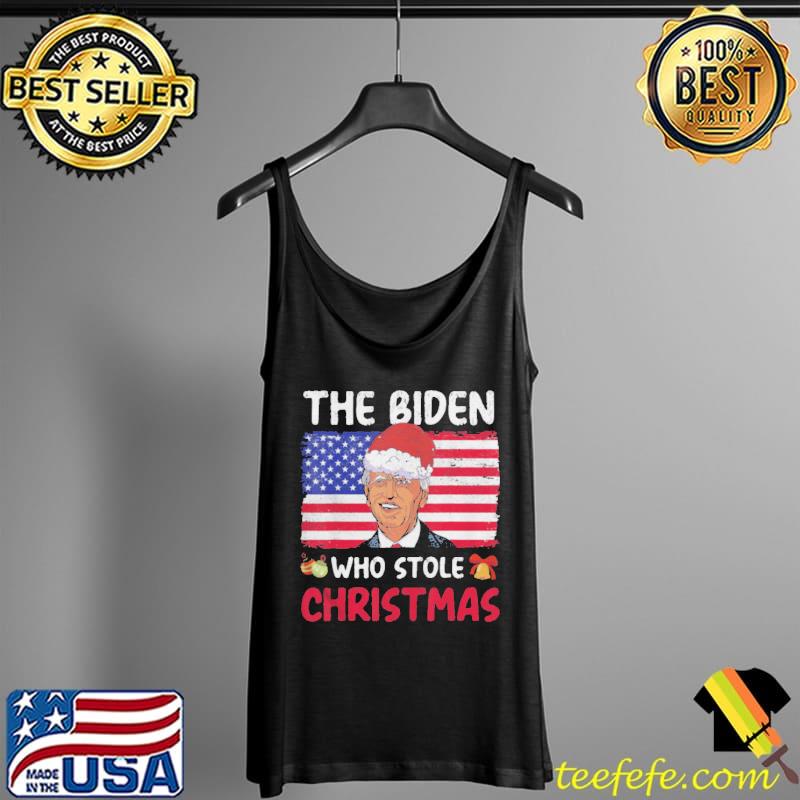 The Biden Who Stole Christmas 2021 Funny Joe Impeach Biden T-Shirt Tank Top The Biden Who Stole Christmas 2021 Funny Joe Impeach Biden T-Shirt Tank Top