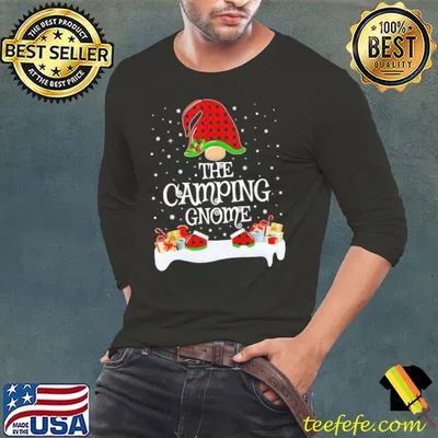 The Camping Gnome Christmas Snow Shirt