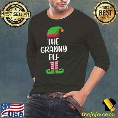 The Granny Elf Christmas Family Matching Group T Shirt