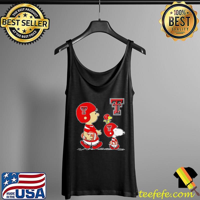 The Peanuts Charlie Brown And Snoopy Woodstock Texas Tech Red Raiders  Football Shirt, hoodie, sweater, long sleeve and tank top