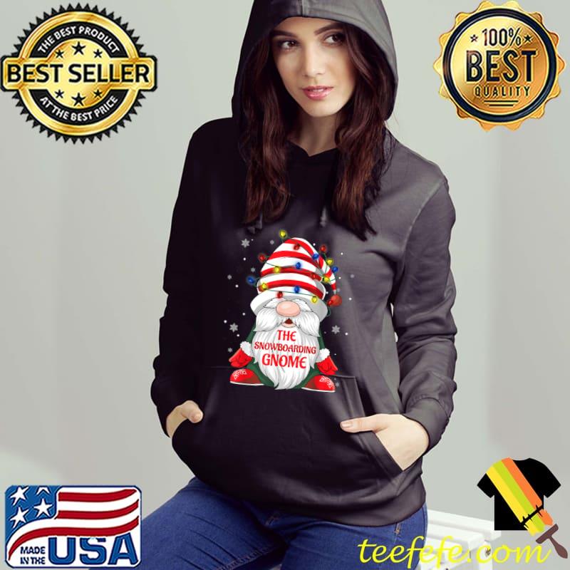 The Snowboarding Gnome Buffalo Plaid Christmas Tree Light T Shirt Hoodie The Snowboarding Gnome Buffalo Plaid Christmas Tree Light T Shirt Hoodie