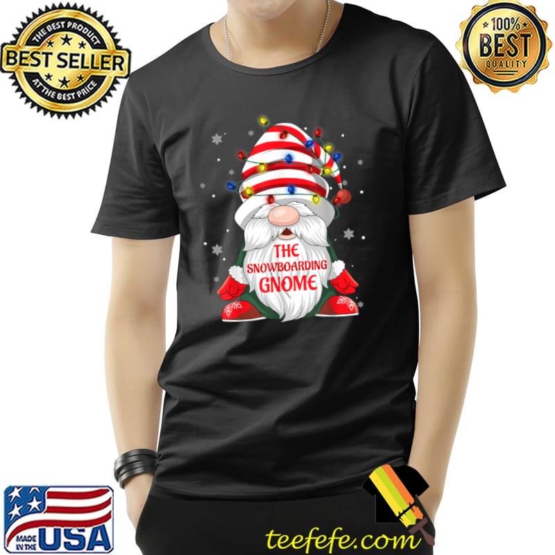 The Snowboarding Gnome Buffalo Plaid Christmas Tree Light T Shirt Unisex The Snowboarding Gnome Buffalo Plaid Christmas Tree Light T Shirt Unisex