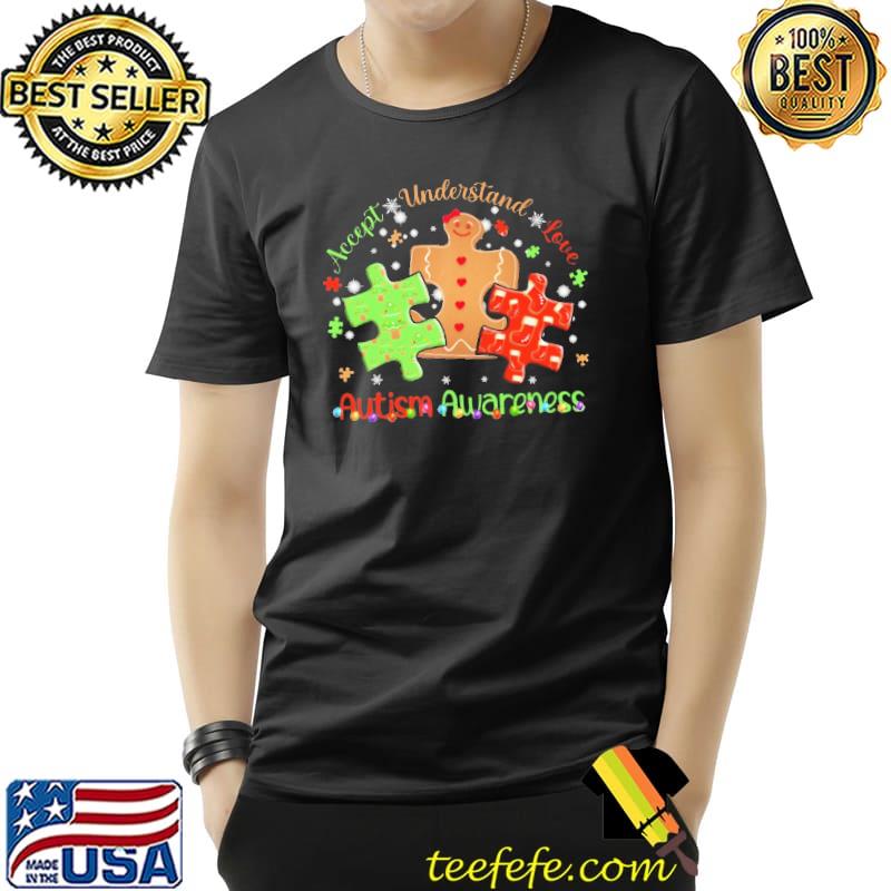 Top Accept Understand Love Autism Awareness Christmas Shirt Unisex Top Accept Understand Love Autism Awareness Christmas Shirt Unisex