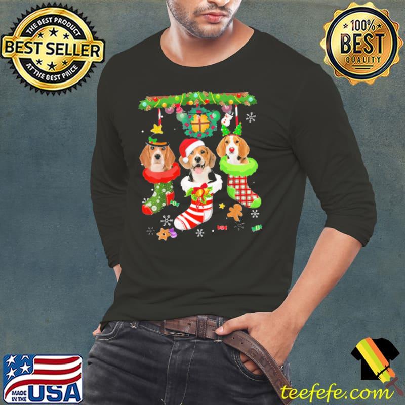 Top beagle In Socks Christmas shirt
