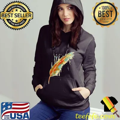 Top colorful Feather Native Shirt