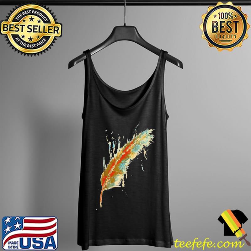 Top colorful Feather Native Shirt Tank Top Top colorful Feather Native Shirt Tank Top