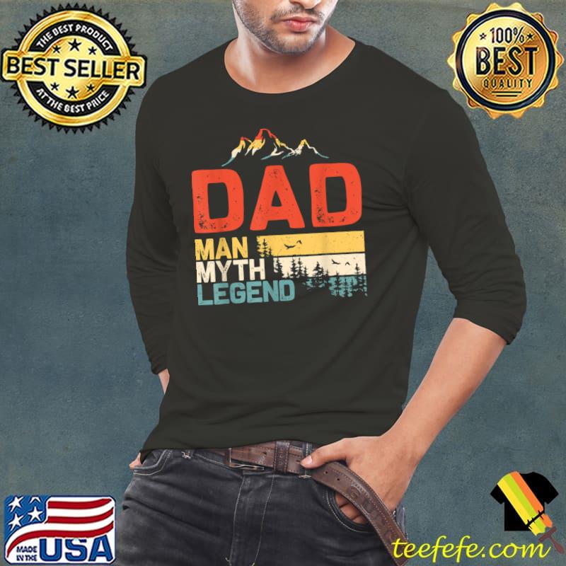 Top Dad Myth Legend Tee Man Retro Sunset T-shirt Top Dad Myth Legend Tee Man Retro Sunset T-shirt