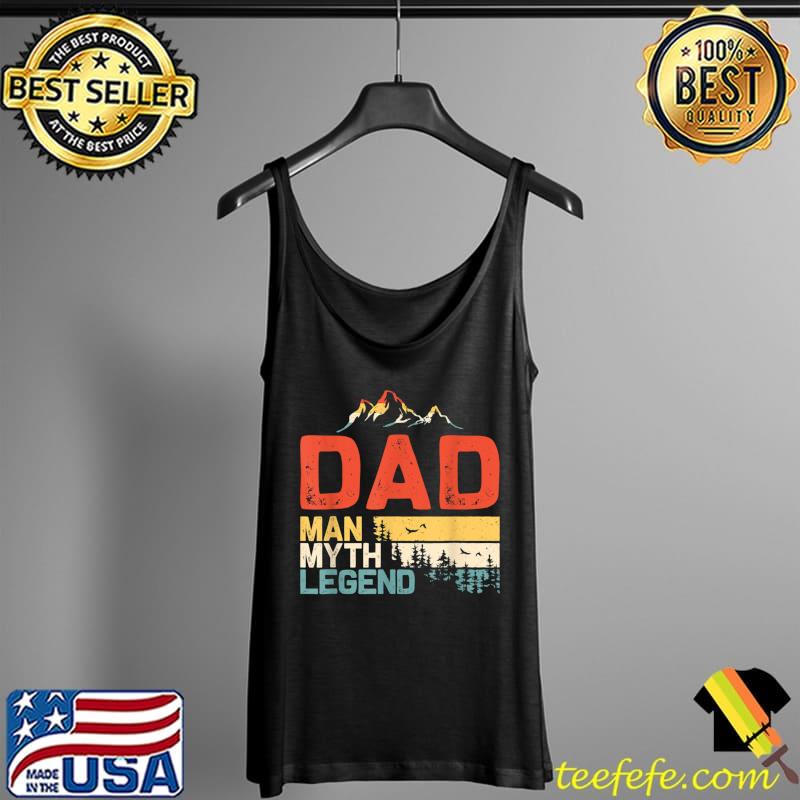 Top Dad Myth Legend Tee Man Retro Sunset T- Tank Top Top Dad Myth Legend Tee Man Retro Sunset T- Tank Top