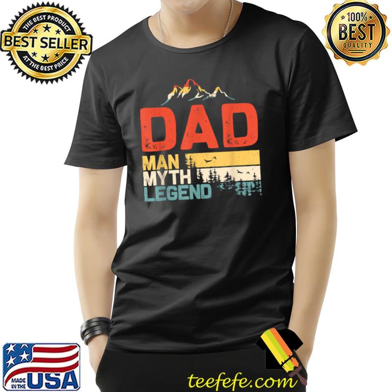 Top Dad Myth Legend Tee Man Retro Sunset T- Unisex Top Dad Myth Legend Tee Man Retro Sunset T- Unisex