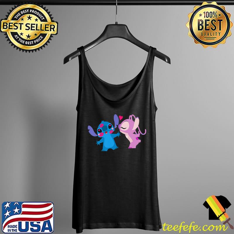 Top Disney Stitch and Angel Valentine’s Day Kisses Premium T-Shirt Tank Top Top Disney Stitch and Angel Valentine’s Day Kisses Premium T-Shirt Tank Top